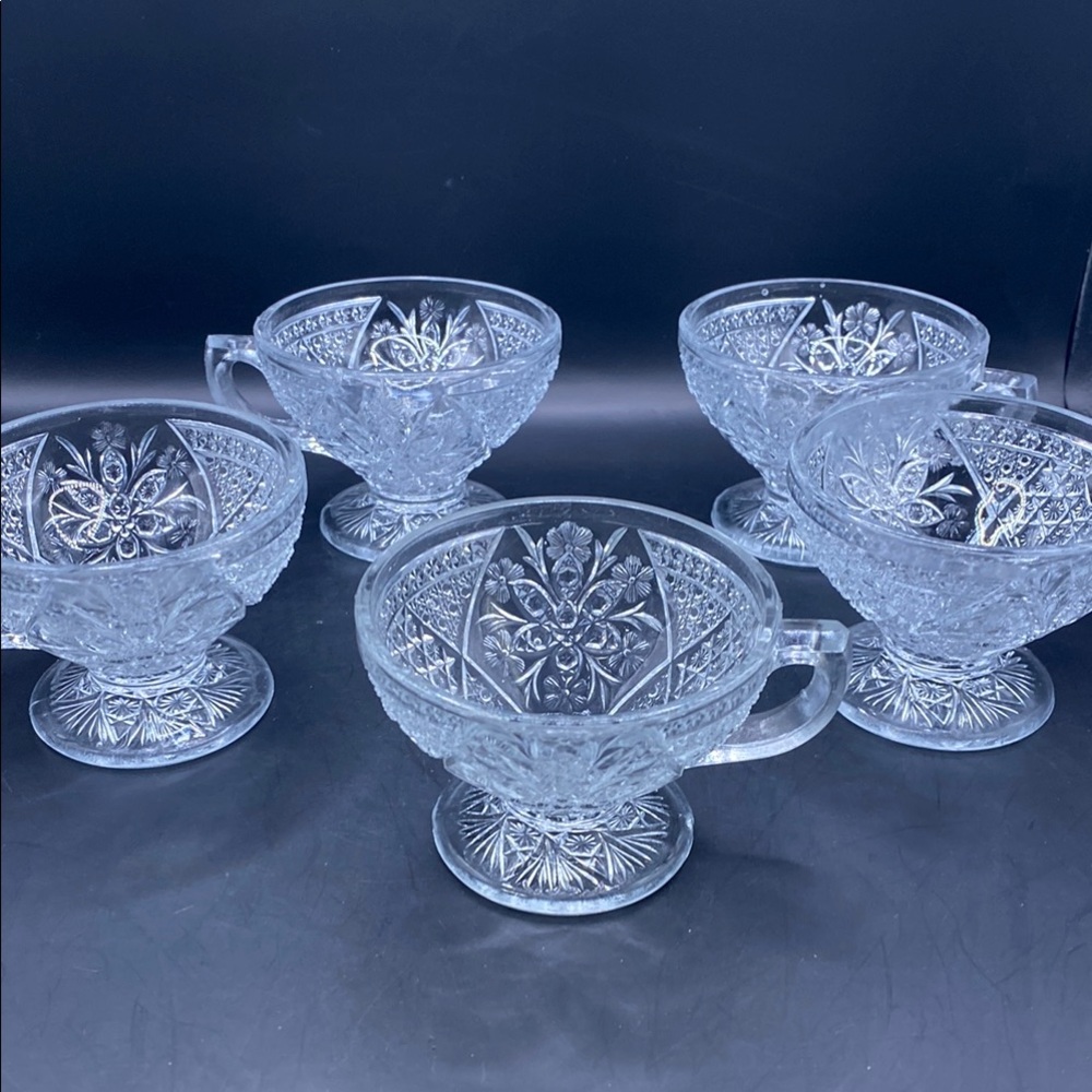 Early American pattern glass pattern Rosette With Pinwheels by Indiana Glass
